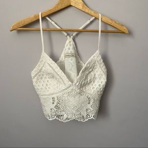Abercrombie & Fitch cropped crochet top